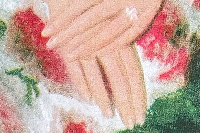 Callas portrait detail - hands